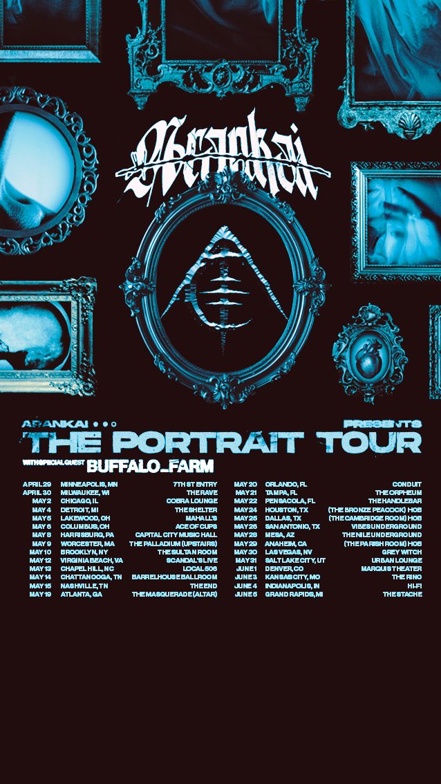 Arankai The Portrait Tour Poster 2026